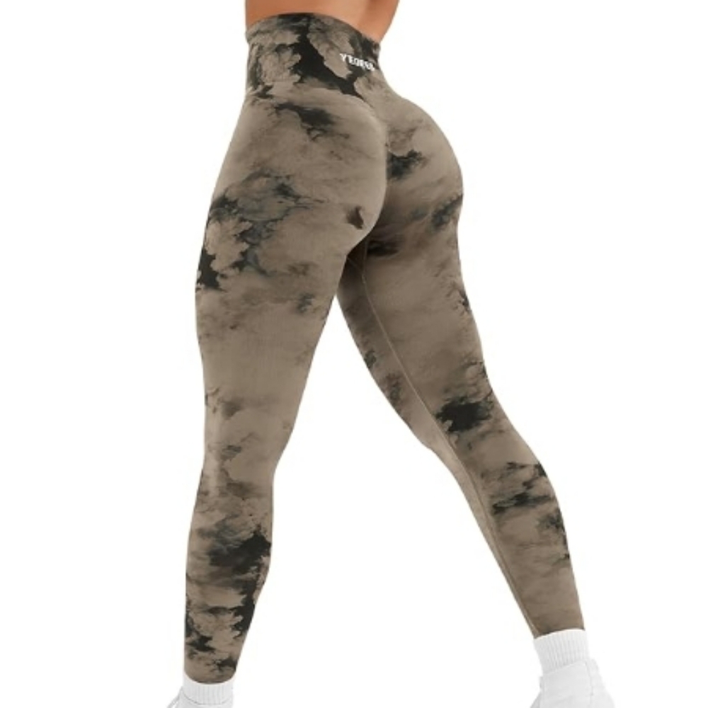 Workout Jada Scrunch Leggings Seamless Yoga Pants Brown